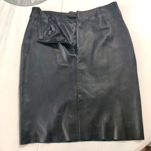 Women's leather skirt